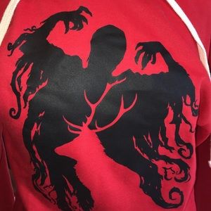 Tops - Harry Potter cool graphic on front red hoodie SM Tops - Harry Potter cool graphic on front red hoodie SM