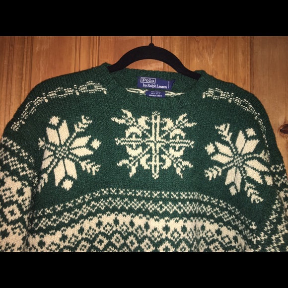 Vintage Hand Knit Ralph Lauren Ugly Sweater Unisex - Picture 2 of 4