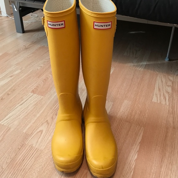 Yellow Hunter Boots