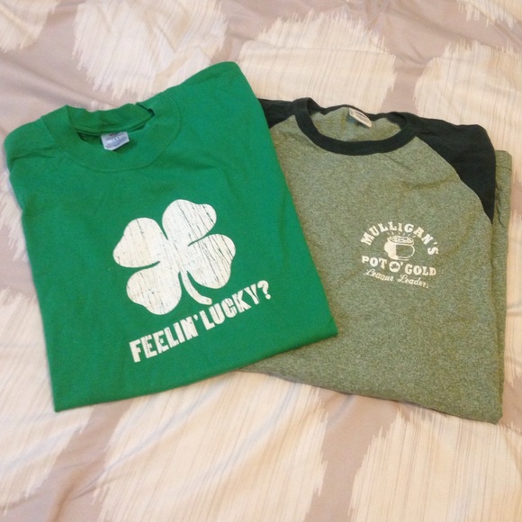 2 men's St Patty's tee shirt bundles