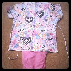 XL Scrub top 2X scrub pants