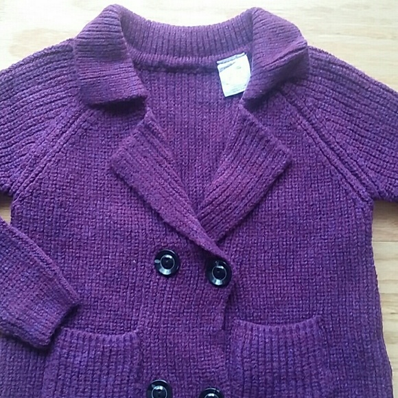 **SOLD **NWT Knitted Sweater, dark purple - Picture 2 of 3