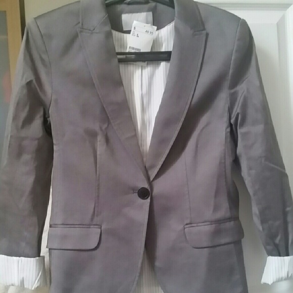 Dove gray H&H women's blazer size 8