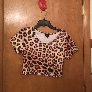 Leopard Print Crop Top