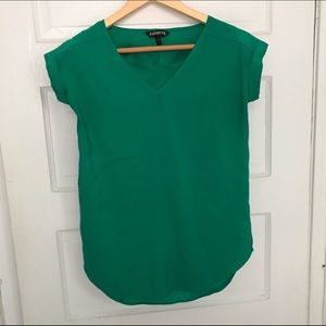 Express emerald green top