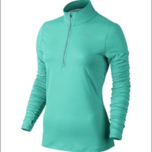 Aqua Nike quarter-zip!
