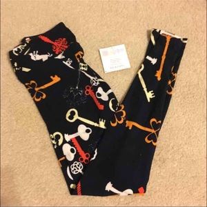 New LuLaRoe TC Leggings - Keys and Unicorns