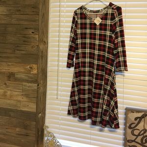 Plaid Swing Dress