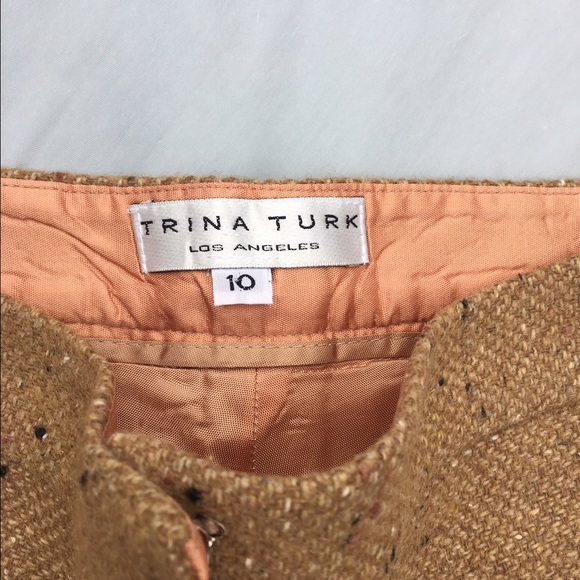 ❌SOLD❌Trina Turk wool tweed pants 10 - Picture 3 of 3