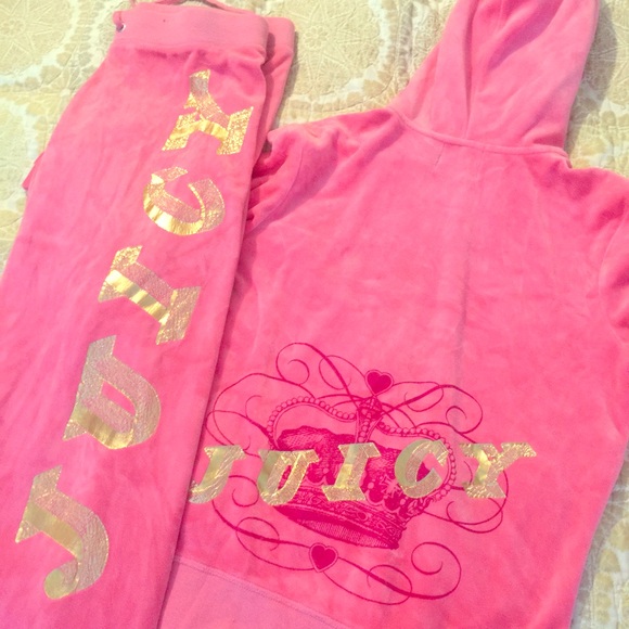Juicy Couture sweats.