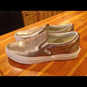 Flash Sale💥💥 Today only Bronze sparkly Vans