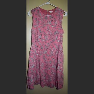 GAP pink floral print dress
