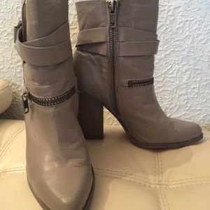 Leather boots