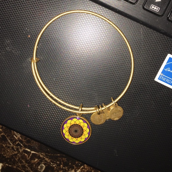 Alex & Ani sunflower bracelet