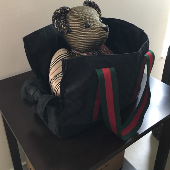 Gucci dog carrier