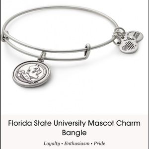 FSU silver Alex and ani bracelet