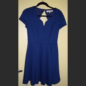 Blue open back dress from Francesca's