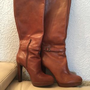 Tall leather boots