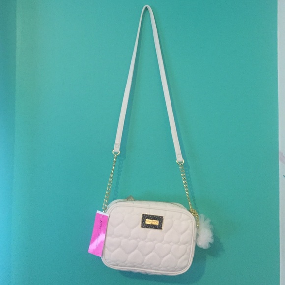 Betsey Johnson White crossbody