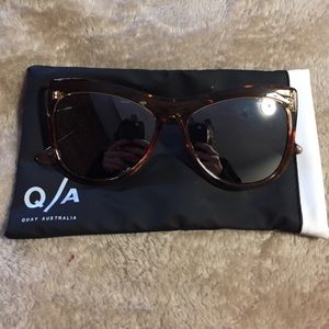 Quay mirrored cat eye sunglasses