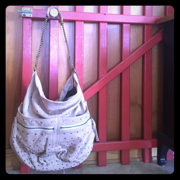 Olivia Harris Studded Shoulder Bag