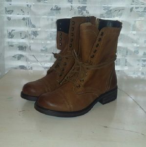 NWOT Steve Madden Troopa 2.0 Combat Boots Cognac