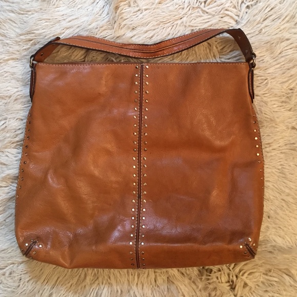 Michael Kors tan leather tote purse