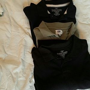 Three Polo shirts