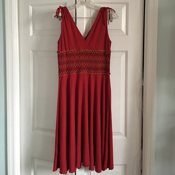 BCBG Max Azria Deep Red Jersey Dress