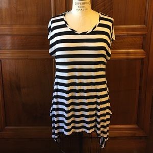 Black and White Hi-Lo Tunic