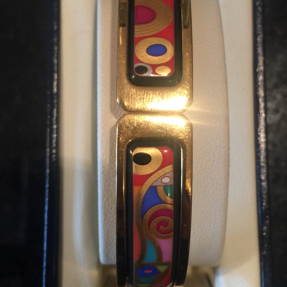 Original Frey Willie Enamel & Gold Bracelet - Picture 1 of 4