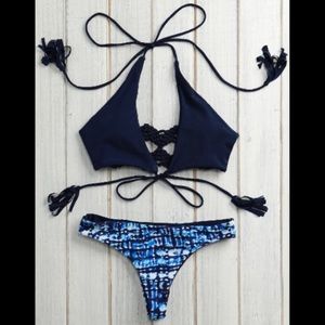 Strappy Crochet Bikini Top