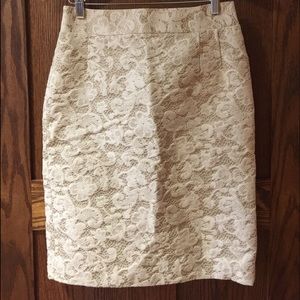 Banana Republic Lace Pencil Skirt