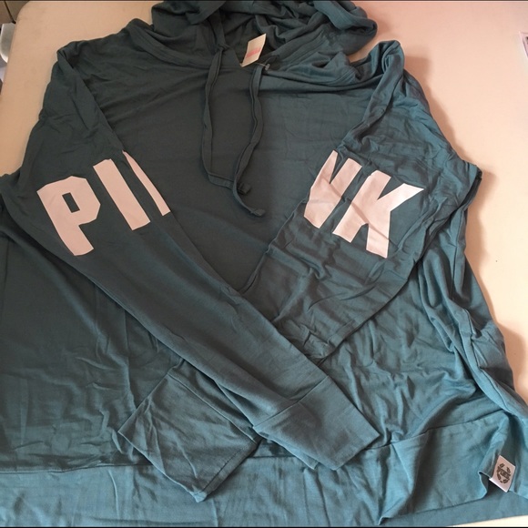 PINK Victoria's Secret Tops - Super Soft Victorias Secret Pink T-Shirt Hoodie L