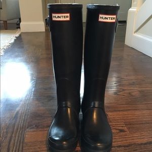 Hunters Original Tall Rainboot- black