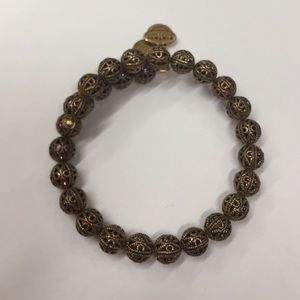Alex and Ani gold vintage wrap bracelet