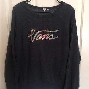 Vans floral crew neck sweater