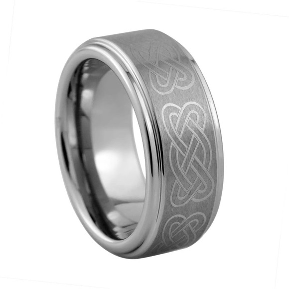 Tungsten ring Celtic Knot sizes 9-12 L033 ⚡sale⚡