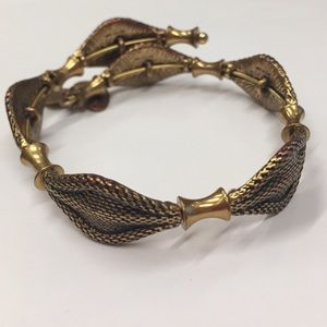 Alex and Ani gold vintage wrap bracelet