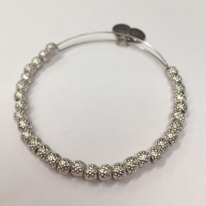Alex and Ani silver beaded bracelet