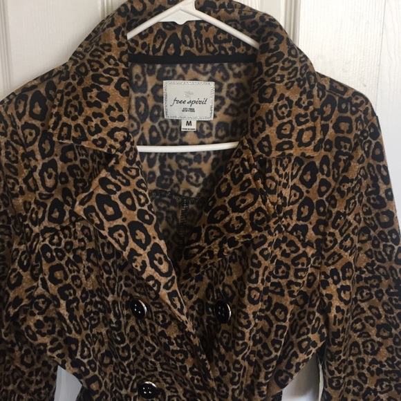 Animal print coat