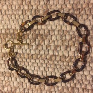 MK Tortoise with Gold Tone Toggle Necklace