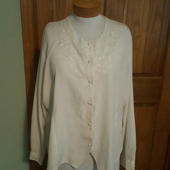 Elegant cream blouse