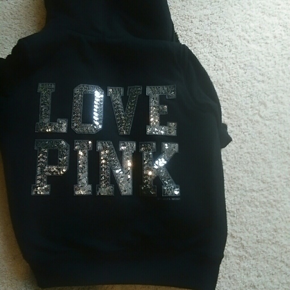 Fur lined bling zip