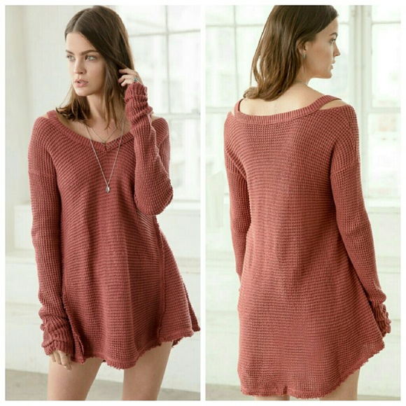 Rust Knit Sweater Top - Picture 2 of 4