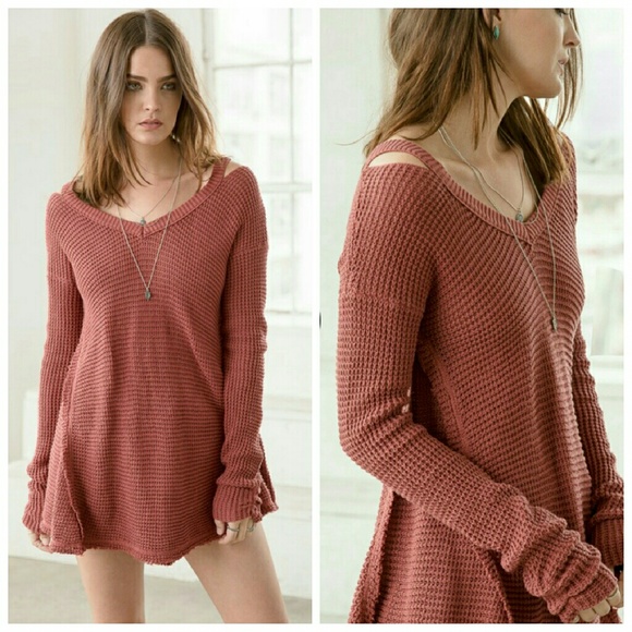 Rust Knit Sweater Top - Picture 3 of 4