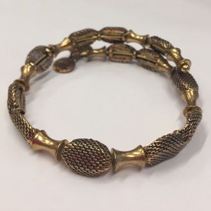 Alex and Ani gold wrap bracelet