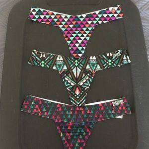 BRAND NEW Victoria's Secret PINK Panties 3 PAIR