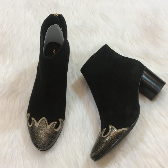 Free People Shoes - NEW Free People Adele Booties Black Suede Size 39