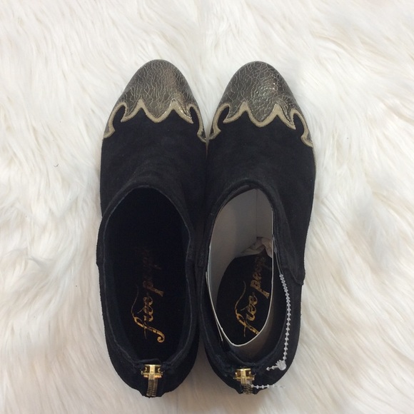 NEW Free People Adele Booties Black Suede Size 39 - Picture 4 of 4